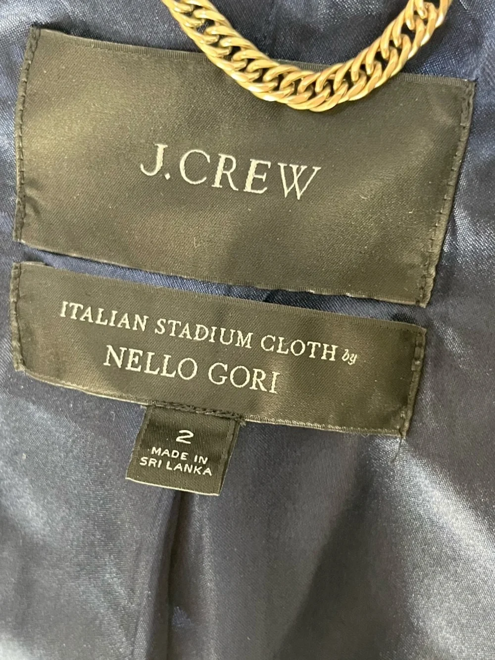 J Crew, Size 2, Italian Stadium Coat - Picture 3 of 3